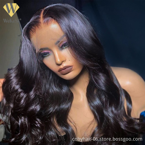 Raw Virgin Body Wave Wig,Lace Front Wigs Human Hair Pre Plucked,Glueless Cuticle Aligned Swiss Lace Frontal Wigs